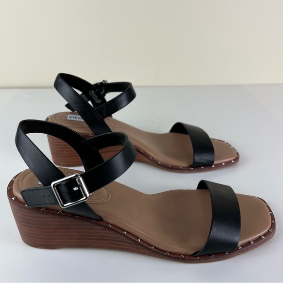 NEW STEVE MADDEN WEDGE SANDALS - Picture 3 of 12
